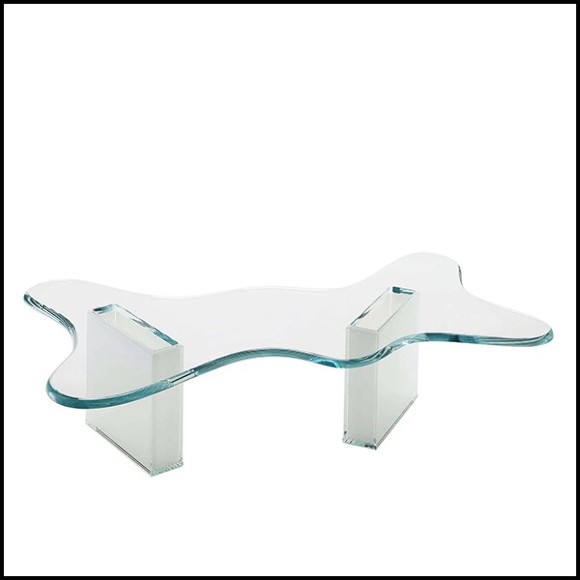 Coffee Table 194- Sparkle White XL