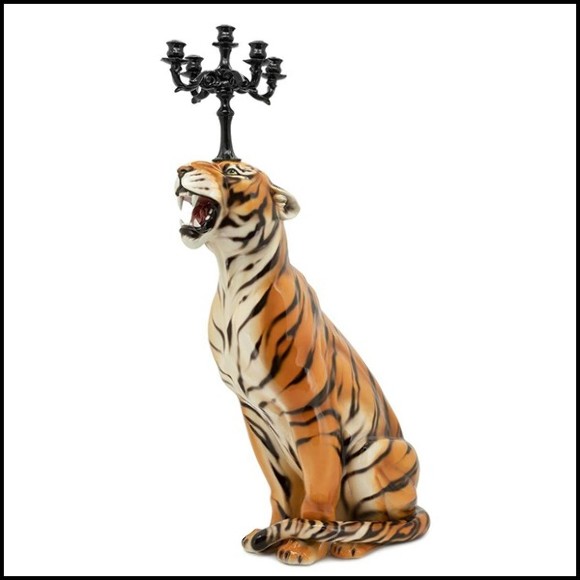 Sculpture Bougeoir 162- Tigre