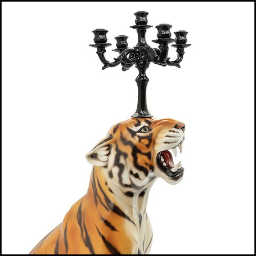 Sculpture Bougeoir 162- Tigre