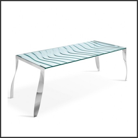 Dining Table 194- Ondulate Glass