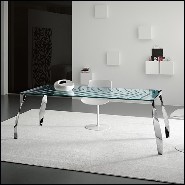 Dining Table 194- Ondulate Glass