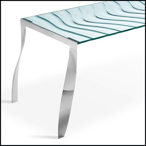 Dining Table 194- Ondulate Glass