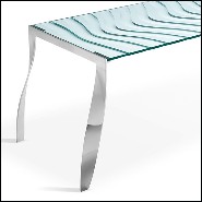 Dining Table 194- Ondulate Glass