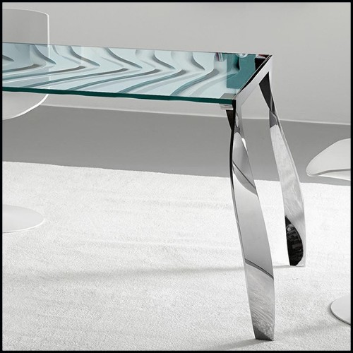 Dining Table 194- Ondulate Glass