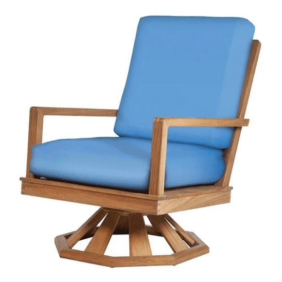 Fauteuil 139 - Avon - Sturdy teak armchair with swivel rocker base 139-Avon - Pacific Compagnie.