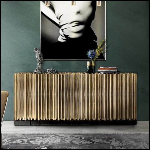 Sideboard Luxury Art (Boca Do Lobo) - Brass Tubes