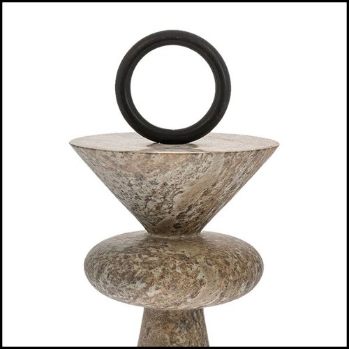 Sculpture 190- Stone Totem B