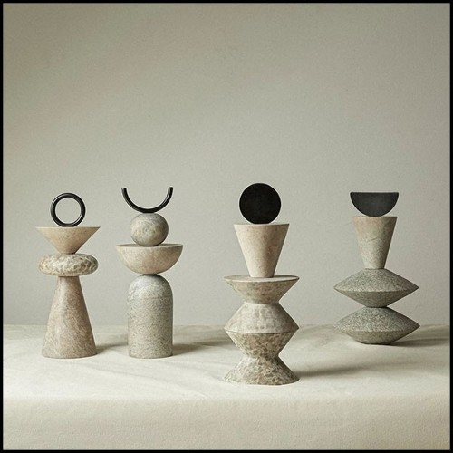 Sculpture 190- Stone Totem B