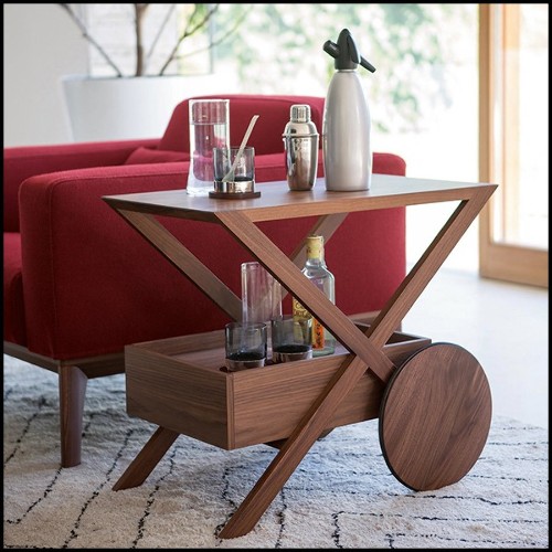 Serving Table 163- Tizer Walnut