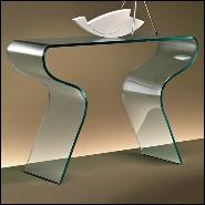 Curved glass console 146-Equita