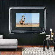 Miroir 146 - Caadre TV | Miroir 146-Caadre TV glass frame - Pacific Compagnie.