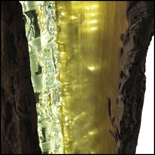 Floor Lamp 154- Open Oak Trunk