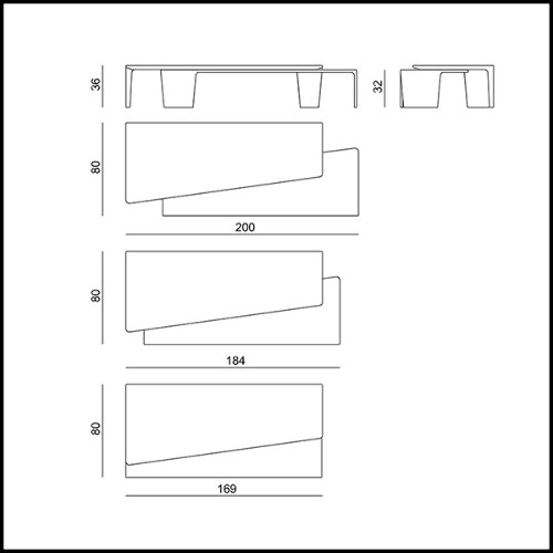 Table basse 217- Edena