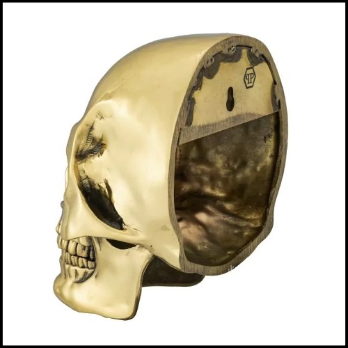 Wall Element 24- Gold Skull