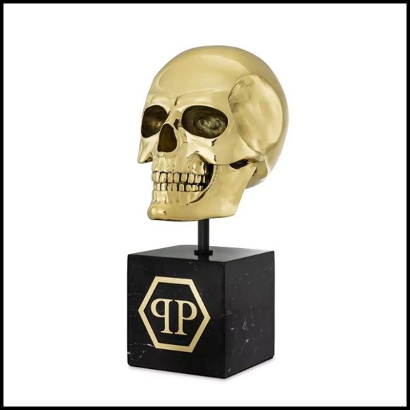 Objet décorative 24- Golden Skull