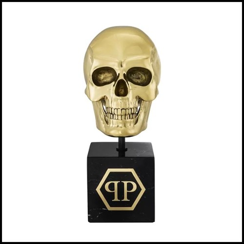 Objet décorative 24- Golden Skull