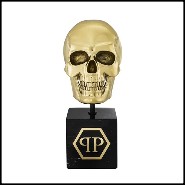 Objet décorative 24- Golden Skull