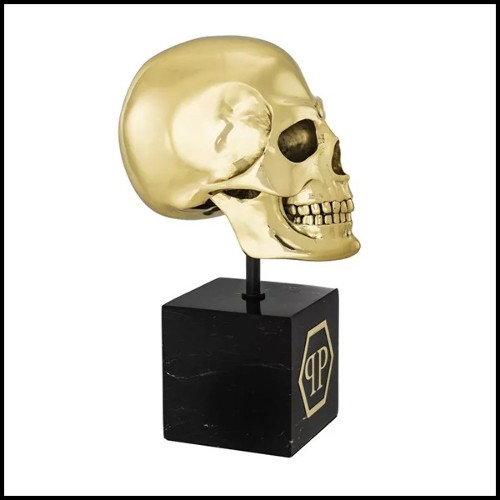 Objet décorative 24- Golden Skull