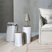 Table d'appoint 30 - Log L - Sleek Log L side table for living room - Pacific Compagnie.