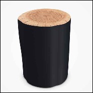 Table d'appoint 30 - Log L - Compact Log L side table with storage - Pacific Compagnie.