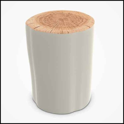 Table d'appoint 30 - Log L - Design nature - Pacific Compagnie.