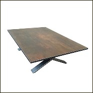 Table basse 148 - Cross Ceramic - Design croisé - Pacific Compagnie.