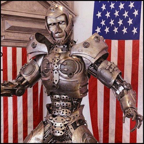 Sculpture PC- Steel Robot
