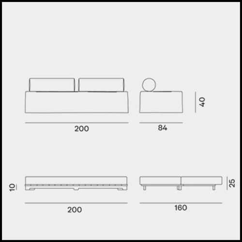 Bed & Sofa 30- Kubo XL