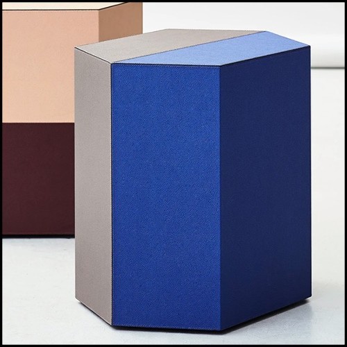 Tabouret 189- Edwin Blue Brown