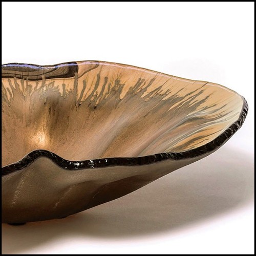 Bowl 190- Outbreak Bronzed Glass
