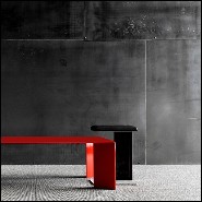 Table Basse 147-Laqué rouge