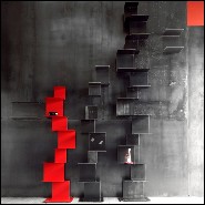 Étagère 147 - Acier Shelf - Acier noir - Pacific Compagnie.