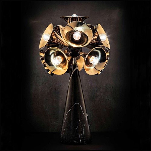 Lampe de Table 151- Brass & Gold Plated