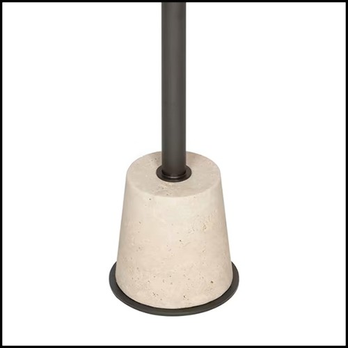 Table d'appoint 189- Caprio Travertin High