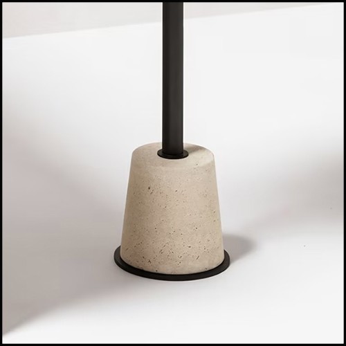 Side Table 189- Caprio Travertine Hig