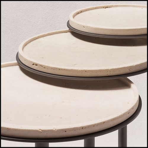 Table d'appoint 189- Caprio Travertine