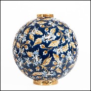 Vase 220- White and blue Flowers