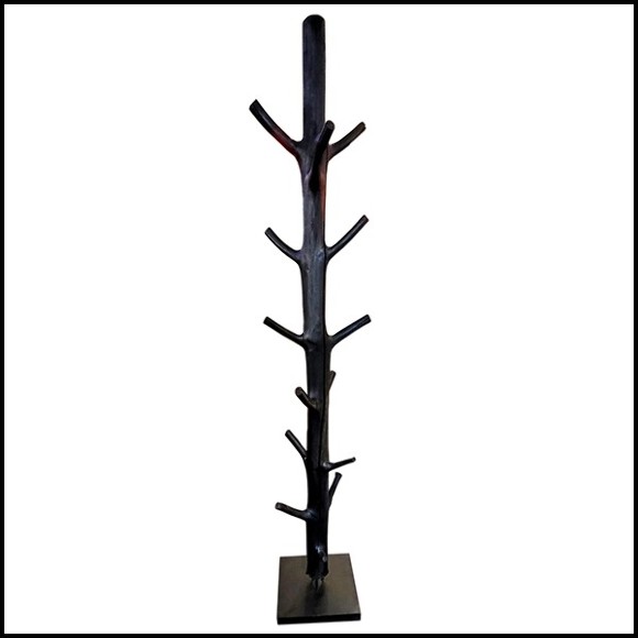 Coatrack 38- Blackened Wooden Tree