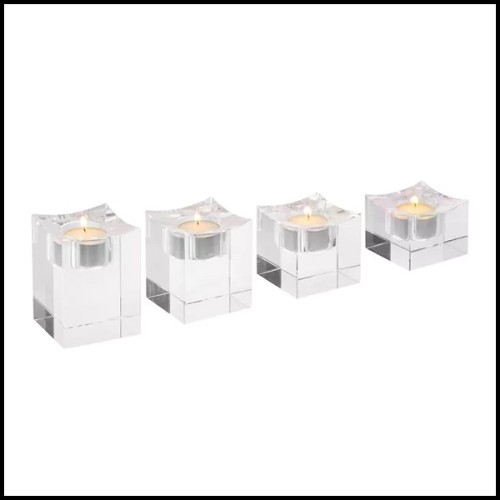Set of 4 Tealight Holder 24- Giancarlo Low