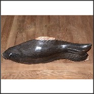 Sculpture PC- Poisson pétrifié n°A