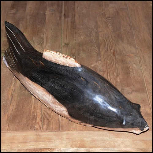 Sculpture PC- Poisson pétrifié n°A