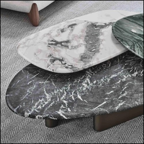 Set Table Basse 163- Trio Marbre