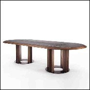 Table à manger 163- Crosby Oval Sahara Black