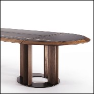 Table à manger 163- Crosby Oval Sahara Black
