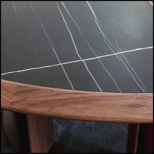 Table à manger 163- Crosby Oval Sahara Black