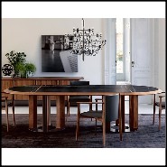 Table à manger 163- Crosby Oval Sahara Black