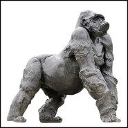 Sculpture 11 - Gorilla Grey Resin - Gorille gris - Pacific Compagnie.