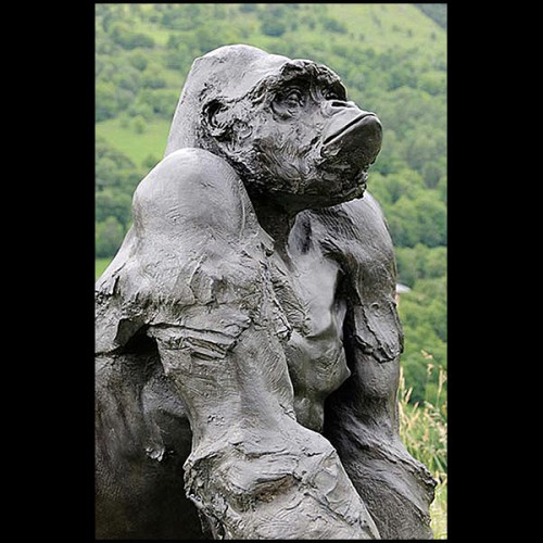 Sculpture 11 - Gorilla Grey Resin - Déco singe - Pacific Compagnie.