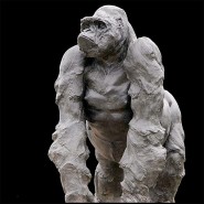 Sculpture 11-Gorilla Grey Resin