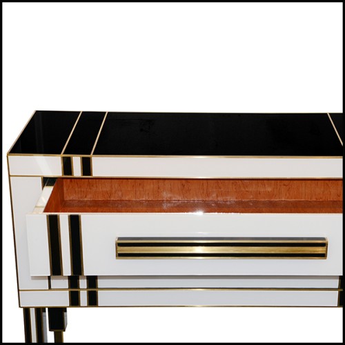 Set of 2 Chest of Drawers PC - Murano Glass